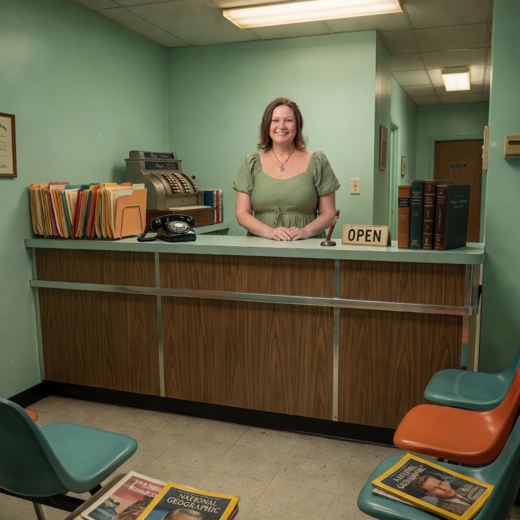 Front desk.